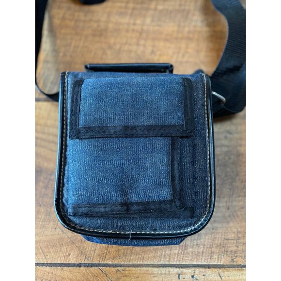 Mudd Vintage Y2K 90s Crossbody Bag Purse Navy Blue Denim Adjustable Straps - Picture 5 of 9